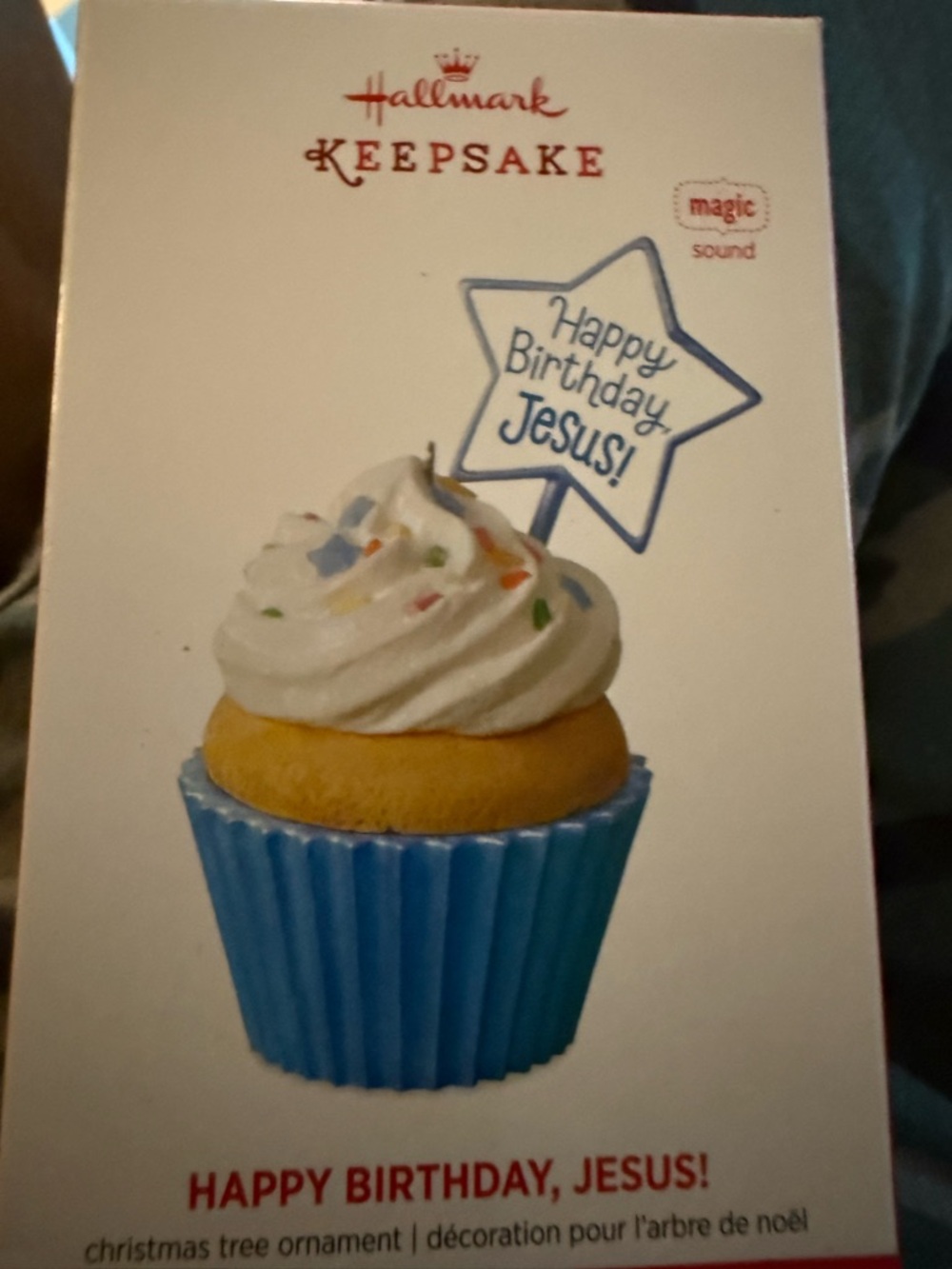 Hallmark Keepsake Cupcake Ornament with Star Topper - Magic Sound